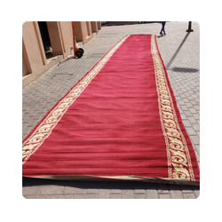 Abu Dhabi red and Green Carpet Rental